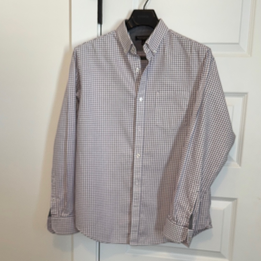 Banana Republic Men's Checkered Flannel Slim Fit Shirt